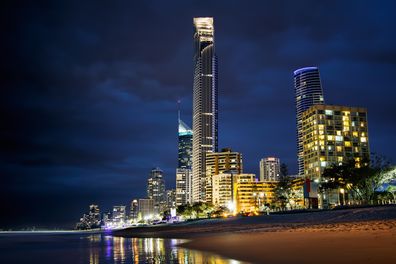 Surfers Paradise, Gold Coast at night