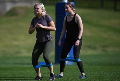 Jillaroos training session