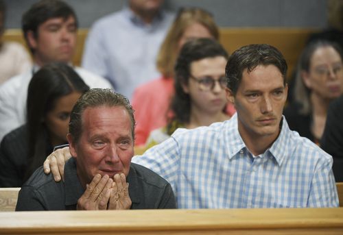 Frank Rzucek the father of Shanann Watts, left, and her brother Frankie Rzucek.