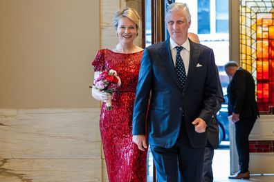 Queen Mathilde of Belgium and King Philippe of Belgium attend the Queen Elisabeth International Music Competition of Belgium for Violin 2024 at Bozar 