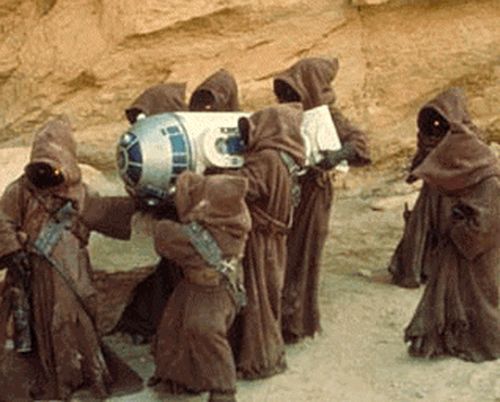 A scene from the original Star Wars film.