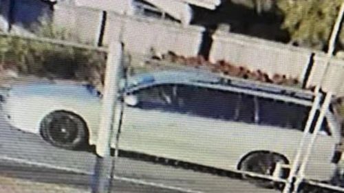 Police are looking for a silver Holden Commodore station wagon with black mag wheels. 