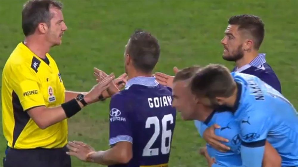 Video Assistant Referee controversy dominates A-League semi-final between Sydney FC and Perth Glory