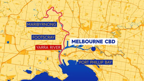 Victoria floods map