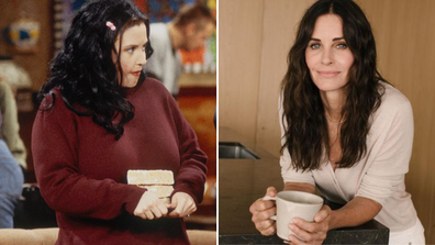 Courteney Cox wore a fat suit to play 'Fat Monica' in Friends.