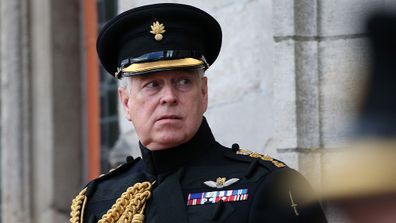 The Duke of York at a memorial in Bruges to mark the 75th Anniversary of the liberation of the Belgian town.