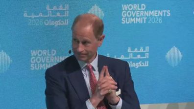 Prince Edward, The Duke of Edinburgh, at the World Governments Summit in Dubai on Tuesday, February 3, 2026.