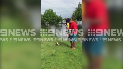 Residents in Stirling have gone fishing today. (9NEWS)