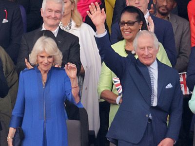 Queen Camilla joins King Charles at coronation concert