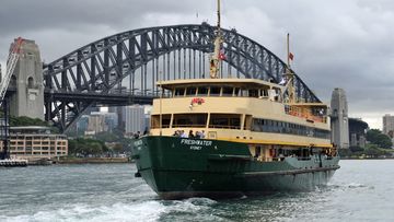 The Freshwater departing Circular Quay, bound for Manly.
