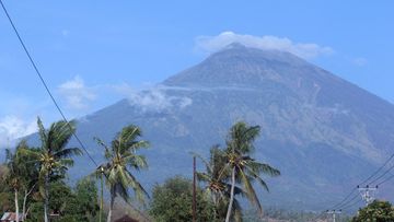 Mount Agung volcano. (AP)