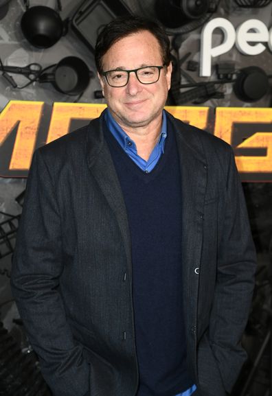 Bob Saget attends the red carpet premiere & party for Peacock's new comedy series "MacGruber" at California Science Center on December 08, 2021 in Los Angeles, California. 