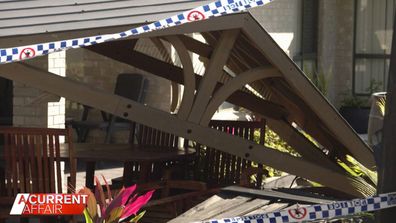 A large semi-trailer caused extensive damage to Peter and Jan Hupalo's brand-new patio.