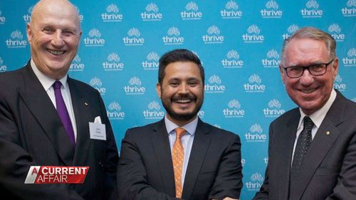 Allianz chairman John Curtis, Thrive CEO Mahir Momand, and philanthropist David Gonski.