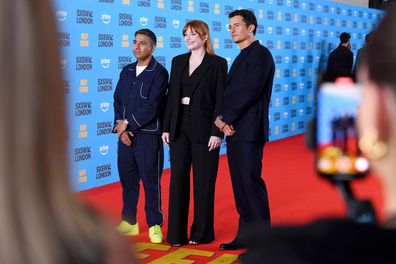 Nick Mohammed, Bryce Dallas Howard and Orlando Bloom 