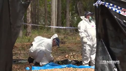 The trio are accused of killing Mr Saunders. Picture: 9NEWS