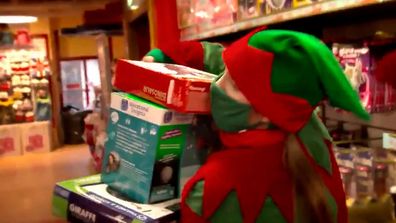 Santa's elves ran over to toy store Hamleys to grab all the items on their list