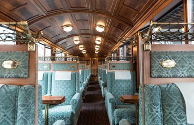 Eurail Swiss train carriage interiors