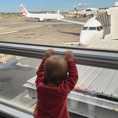 NOT FOR USE in other articles - baby on first flight