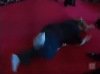 Magda Szubanski and Heath Ledger at the 2006 AFI Awards