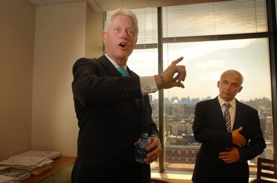 Clinton and Giustra at the launch of the Clinton Giustra Sustainable Growth initiative.