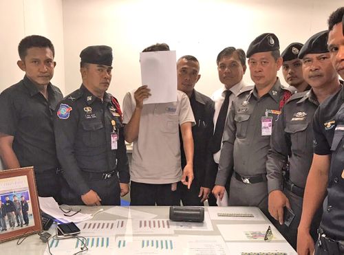 The 27-year-old thief, identified as Abdullah Hayee Mayeh. (Phuket Gazette)