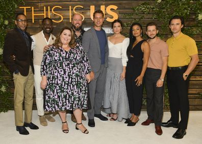 Ron Cephas Jones, Sterling K. Brown, Chrissy Metz, Chris Sullivan, Justin Hartley, Mandy Moore, Susan Kelechi Watson, Michael Angarano, Milo Ventimiglia, NBC's This Is Us Pancakes with the Pearsons, West Hollywood, August 10, 2019