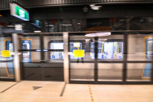 A train at Arden Street Metro Station