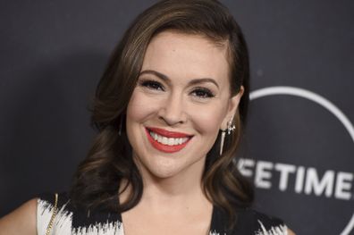 Alyssa Milano arrives at Variety's Power of Women event on Friday, Oct. 12, 2018, at the Beverly Wilshire hotel in Beverly Hills, Calif. (Photo by Jordan Strauss/Invision/AP)