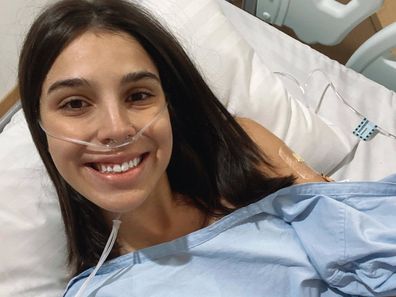 Darian was 24 when she underwent colostomy surgery.