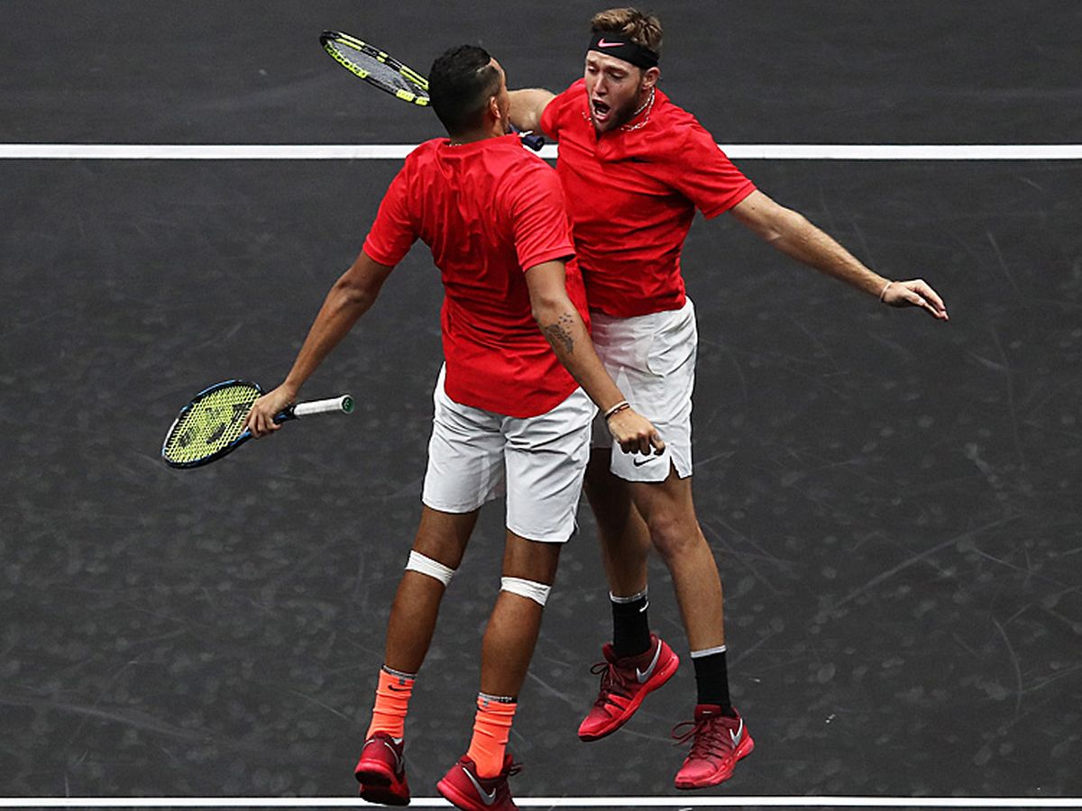 Laver Cup Nick Kyrgios And Jack Sock Upset Rafael Nadal And Tomas Berdych In Doubles