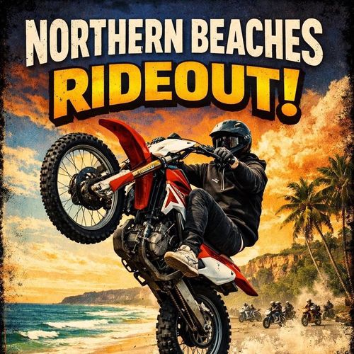 Flyer advertising mass e-bike rideout in Sydney