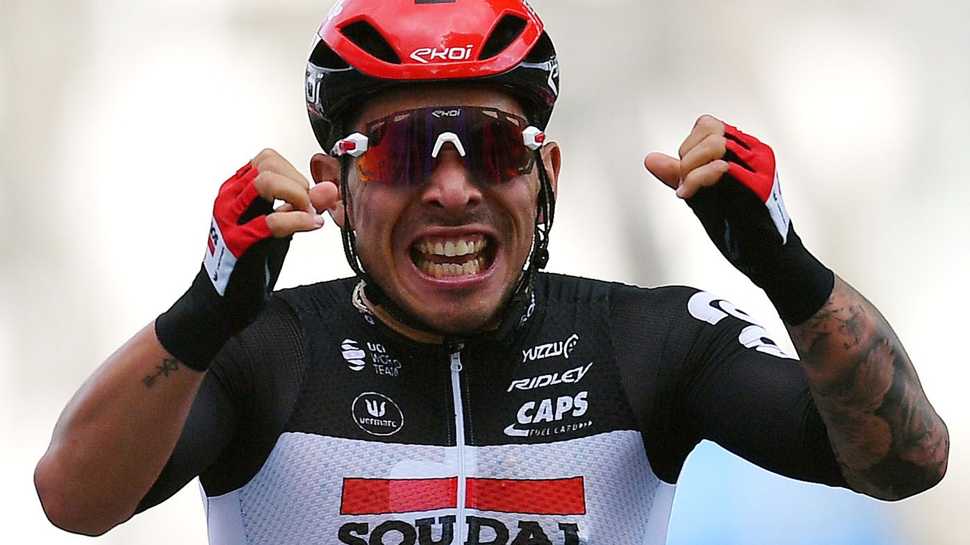 Australian sprinter Caleb Ewan wins crash-marred fifth stage of Giro d'Italia