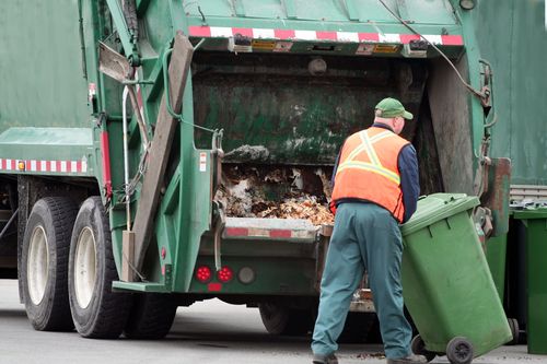 Food scraps and garden waste would be placed in a special bin and converted to compost.

