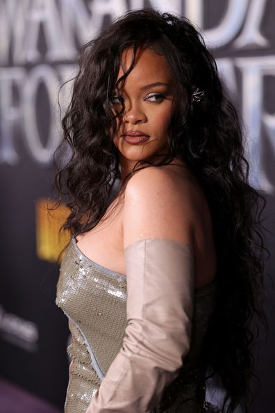 Rihanna attends the Black Panther: Wakanda Forever World Premiere at the El Capitan Theatre in Hollywood, California on October 26, 2022. 