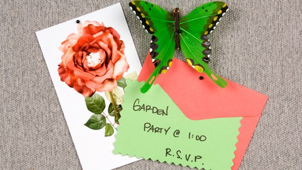 Garden party invitation