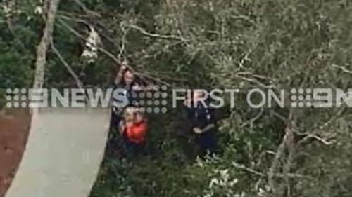 A toddler missing in bushland near Ipswich has been found safe and sound by rescuers. (9NEWS)