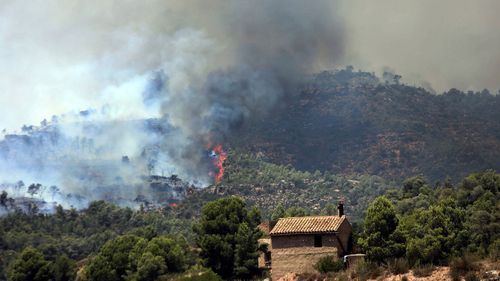 Spain bushfire Europe heatwave