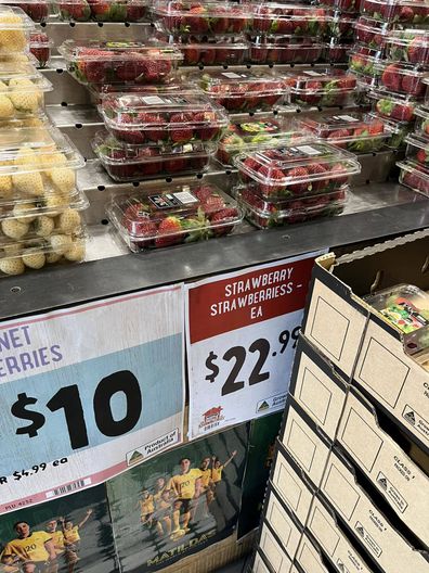 Harris Farm Markets Mosman strawberries