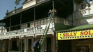 The backpackers hostel was restored after the fire.