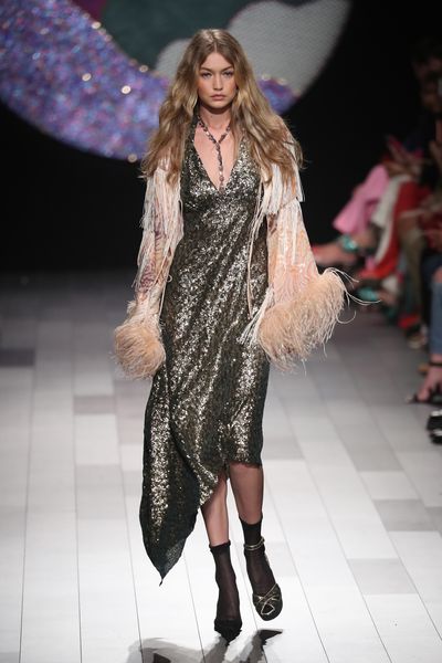 <p>Wardrobe malfunctions are part of the business of being a model and Gigi Hadid treated her latest mishap as just another day at the office.</p>
<p>At Anna Sui&rsquo;s spring 2018 show at New York Fashion Week Gigi found herself on the runway without a shoe.</p>
<p>Somehow in the quick change into her second ensemble for the Age of Aquarius, hippie drippy show, Gigi failed to find her second show, not that the front row would have noticed.</p>
<p>Perched on the balls of her feet Gigi managed to walk the length of the runway with only one stiletto on.<br />
For the finale Gigi returned to the runway with sister Bella by her side, offering a helping hand for the impromptu three-legged race.</p>
<p>There were no hard feelings with Gigi recording a video message for Sui, who is celebrating her thirtieth year as a designer. </p>
<p>"I just want to say thank you so much for having me in your show," Gigi said.</p>
<p>"You&rsquo;re like family to me. I appreciate your support from the very beginning so much, and I always love being a part of your show."</p>
