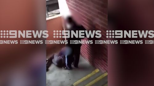 A 13-year-old girl was arrested and charged with assault offences at Bega police station. Source: 9News