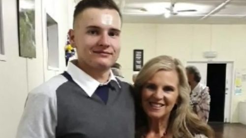 Kyle Sydenham (left) with his mother Dianne.