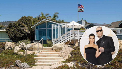 Inside Kourtney Kardashian and Travis Barker's new $22.7 million beach shack in Carpinteria, California, reportedly purchased from Conan O'Brien.
