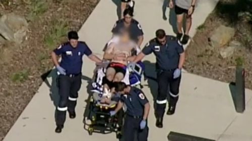 The 15-year-old was rushed to hospital after injuring himself at Gully Quarry Reserve. (9NEWS)