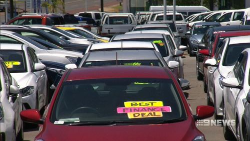 Mr Hughes said new vehicle sales plummeted over the past three years. (9NEWS)