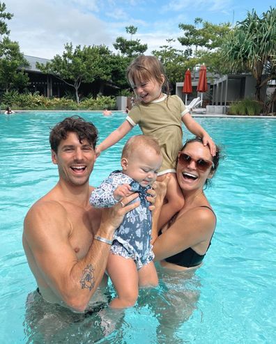 Matty with Laura and their two girls, Marlie-Mae and Lola