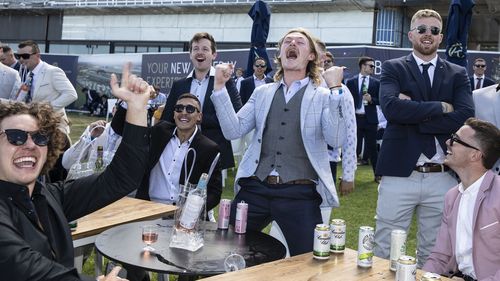 Crowds gather for the Everest race day at Royal Randwick Racecourse, Sydney