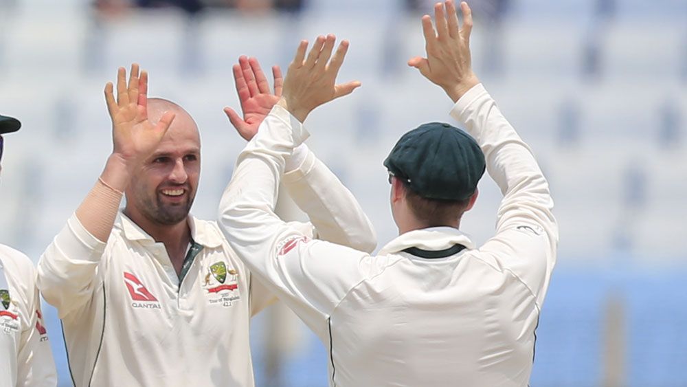 Australia v Bangladesh: Nathan Lyon claims five wickets as tourists made good start