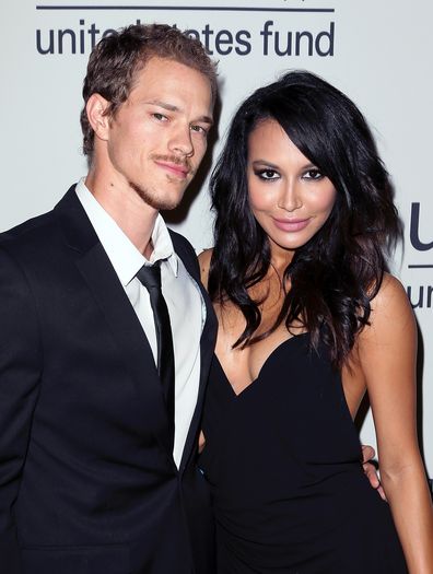 Ryan Dorsey and Naya Rivera attends UNICEF's Next Generation's 2nd Annual UNICEF Masquerade Ball at Hollywood Forever Cemetery on October 30, 2014 in Los Angeles, California.